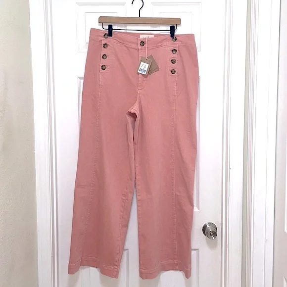 NWT Boden Sailor Wide Leg Pants in Pink - Picture 8 of 13